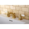 image:imageKingston Brass KB948B Victorian Mini Spread Lavatory Faucet Brushed Nickel 45 x 35 x 206Polished Brass