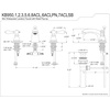 image:imageKingston Brass KB958ACL American Classic MiniWidespread Bathroom Faucet with Plastic PopUp Brushed NickelBrushed Brass