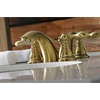 image:imageKingston Brass KB958ACL American Classic MiniWidespread Bathroom Faucet with Plastic PopUp Brushed NickelBrushed Brass
