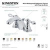 image:imageKingston Brass KB958ACL American Classic MiniWidespread Bathroom Faucet with Plastic PopUp Brushed NickelBrushed Nickel