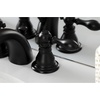 image:imageKingston Brass KB958ACL American Classic MiniWidespread Bathroom Faucet with Plastic PopUp Brushed NickelMatte Black