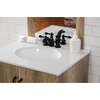 image:imageKingston Brass KB958ACL American Classic MiniWidespread Bathroom Faucet with Plastic PopUp Brushed NickelMatte Black