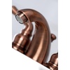 image:imageKingston Brass KB959 Magellan II 4Inch to 8Inch Mini Widespread Lavatory Faucet with Metal lever handle Polished Brass and Brushed NickelAntique Copper