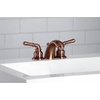 image:imageKingston Brass KB959 Magellan II 4Inch to 8Inch Mini Widespread Lavatory Faucet with Metal lever handle Polished Brass and Brushed NickelAntique Copper