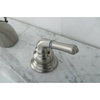 image:imageKingston Brass KB959 Magellan II 4Inch to 8Inch Mini Widespread Lavatory Faucet with Metal lever handle Polished Brass and Brushed NickelNickel
