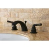 image:imageKingston Brass KB959 Magellan II 4Inch to 8Inch Mini Widespread Lavatory Faucet with Metal lever handle Polished Brass and Brushed NickelOil Rubbed Bronze