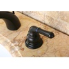 image:imageKingston Brass KB959 Magellan II 4Inch to 8Inch Mini Widespread Lavatory Faucet with Metal lever handle Polished Brass and Brushed NickelOil Rubbed Bronze