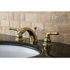 image:imageKingston Brass KB959 Magellan II 4Inch to 8Inch Mini Widespread Lavatory Faucet with Metal lever handle Polished Brass and Brushed NickelPolished ChromePolished Brass