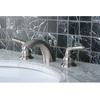 image:imageKingston Brass KB959 Magellan II 4Inch to 8Inch Mini Widespread Lavatory Faucet with Metal lever handle Polished Brass and Brushed NickelPolished ChromePolished Brass