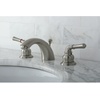 image:imageKingston Brass KB959 Magellan II 4Inch to 8Inch Mini Widespread Lavatory Faucet with Metal lever handle Polished Brass and Brushed NickelPolished ChromePolished Brass