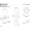 image:imageKingston Brass KBU2000 Eugene TipToe Tub Drain Conversion Kit Matte Black 275 x 294 x 231