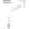 image:imageKingston Brass KBU2007 Eugene TipToe Tub Drain Conversion Kit Brushed Brass 275 x 294 x 231