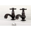 image:imageKingston Brass KS1101BEX Basin Tap Faucet with Cross Handle Polished ChromeOil Rubbed Bronze