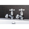 image:imageKingston Brass KS1101BEX Basin Tap Faucet with Cross Handle Polished ChromePolished Chrome