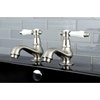 image:imageKingston Brass KS1101BPL Basin Tap Faucet with Lever Handle Polished ChromeBrushed Nickel
