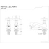 image:imageKingston Brass KS1101PX Heritage Basin Tap Faucet Polished Chrome 438 x 25 x 188Brushed Nickel