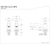 image:imageKingston Brass KS1101PX Heritage Basin Tap Faucet Polished Chrome 438 x 25 x 188Polished Chrome