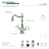 image:imageKingston Brass KS1493PX Vessel Sink Faucet Antique BrassPolished Nickel