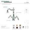 image:imageKingston Brass KS1496AL Heritage 2Handle Vessel Sink Faucet Polished NickelPolished Brass