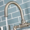 image:imageKingston Brass KS2173KL Whitaker Industrial Style Bridge Bathroom Faucet with PopUp Drain Antique BrassBrushed Nickel