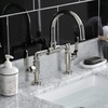 image:imageKingston Brass KS2173KL Whitaker Industrial Style Bridge Bathroom Faucet with PopUp Drain Antique BrassPolished Nickel