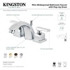 image:imageKingston Brass KS2952QLL MiniWidespread Bathroom Faucet Polished BrassBrushed Nickel