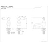 image:imageKingston Brass KS3201AL Restoration Basin Tap Faucet Polished ChromeNickel
