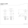 image:imageKingston Brass KS3201PX Restoration Basin Faucet 312 Polished ChromeOil Rubbed Bronze