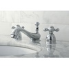 image:imageKingston Brass KS3951AX Restoration Mini Widespread Lavatory Faucet with Metal Cross Handle Polished ChromeOil Rubbed Bronze