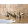 image:imageKingston Brass KS3952AL Restoration Mini Widespread Lavatory Faucet with Metal lever handle Polished Brass 4Inch Adjustable CenterPolished Brass