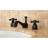 image:imageKingston Brass KS3958AX Restoration MiniWidespread Bathroom Faucet Brushed Nickel