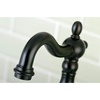 image:imageKingston Brass KS7970AL English Country Bridge Bathroom Faucet with Brass PopUp Matte BlackOil Rubbed Bronze