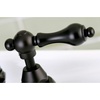 image:imageKingston Brass KS7970AL English Country Bridge Bathroom Faucet with Brass PopUp Matte BlackOil Rubbed Bronze