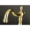 image:imageKingston Brass KS7970AL English Country Bridge Bathroom Faucet with Brass PopUp Matte BlackPolished Brass