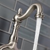 image:imageKingston Brass KS7971TAL 4 34 in Spout Reach Bridge Lavatory Faucet with Brass Pop Up Polished ChromeBrushed Nickel