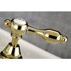 image:imageKingston Brass KS7971TAL 4 34 in Spout Reach Bridge Lavatory Faucet with Brass Pop Up Polished ChromePolished Brass