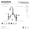 image:imageKingston Brass KS7995TAL Tudor Bridge Bathroom Faucet Oil Rubbed BronzeBrushed Nickel