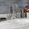image:imageKingston Brass KS7995TAL Tudor Bridge Bathroom Faucet Oil Rubbed BronzeBrushed Nickel