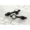 image:imageKingston Brass KS7995TAL Tudor Bridge Bathroom Faucet Oil Rubbed BronzeMatte Black