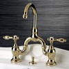 image:imageKingston Brass KS7995TAL Tudor Bridge Bathroom Faucet Oil Rubbed BronzePolished Brass