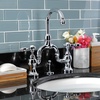 image:imageKingston Brass KS7995TAL Tudor Bridge Bathroom Faucet Oil Rubbed BronzePolished Chrome