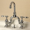 image:imageKingston Brass KS7995TAL Tudor Bridge Bathroom Faucet Oil Rubbed BronzePolished Chrome