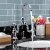 image:imageKingston Brass KS7995TAL Tudor Bridge Bathroom Faucet Oil Rubbed BronzePolished Chrome