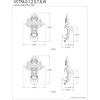 image:imageKingston Brass VCTNL8 Aqua Eden 4Piece Set Lion Cast Iron Tub Feet in Brushed NickelPolished Chrome