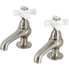 image:imageKingston Brass CC9L8 Vintage Basin Tap Faucet Brushed NickelBrushed Nickel
