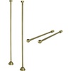 image:imageKingston Brass CCK483 Vintage Straight Supply Line with Wall Bracket Combo Antique Brass