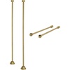 image:imageKingston Brass CCK487 Vintage Straight Supply Line with Wall Bracket Combo Brushed Brass