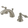 image:imageKingston Brass GKB941AL Magellan MiniWidespread Lavatory Faucet with Retail PopUp 4716 inch in Spout Reach Polished ChromeBrushed Nickel