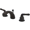 image:imageKingston Brass GKB954 Magellan Mini Widespread Lavatory Faucet with Retail Popup Chrome with Polished Brass Trim 45 x 4 x 206Oil Rubbed Bronze