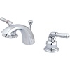 image:imageKingston Brass GKB954 Magellan Mini Widespread Lavatory Faucet with Retail Popup Chrome with Polished Brass Trim 45 x 4 x 206Polished Chrome